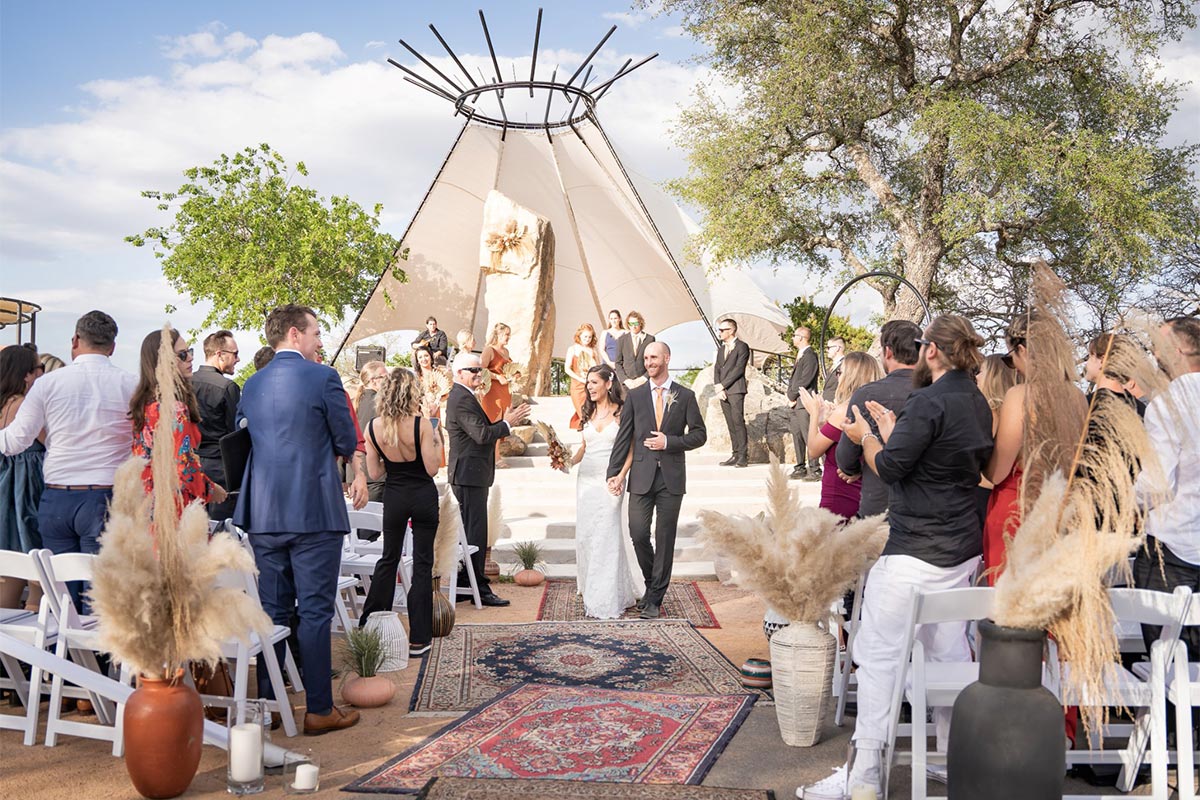 A ceremony on the hill